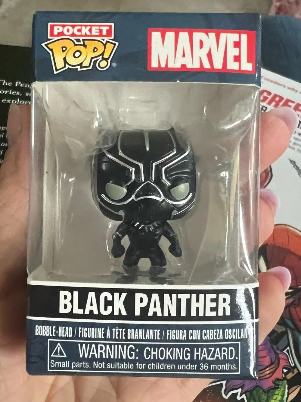 Marvel Black Panther Set with Black and Multicolor Comic Covers